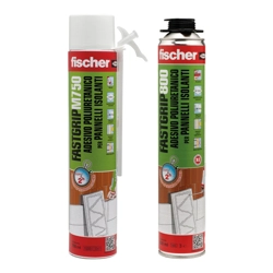 vendita online Adesivo poliuretanico fastgrip per pannelli isolanti e cartongesso Silicone e sigillante - Schiuma poliuretanica Fischer